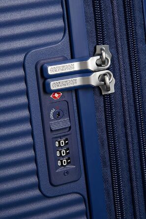 Валіза American Tourister Soundbox Spinner L, розширена, 77 см, 97/110 л, темно-синя (Midnight Navy)