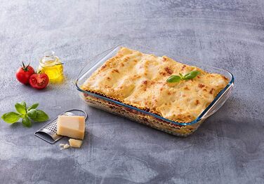 Форма для лазаньї Pyrex Essentials, прямокутна, скляна, 35x23 см і 40x27 см, набір 2 шт.