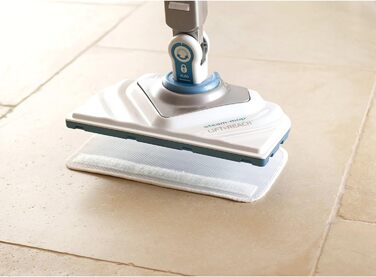 Парова швабра Black+Decker 2-в-1 FSM1616, 1600 Вт, знімна насадка Delta, для гігієнічного та ретельного прибирання, легке керування, 2 серветки в комплекті