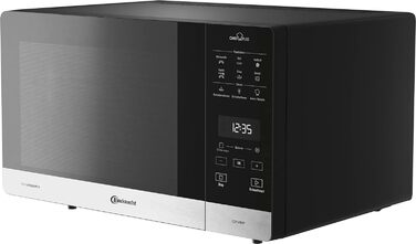 Мікрохвильова піч Bauknecht MW 59 MB, 25 л, 800 Вт, з кварцовим грилем 900 Вт, 3D-система, автоматичні програми, настільна, чорна