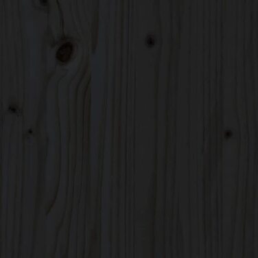 Стійка для взуття vidaXL з сидінням, чорна, масив сосни, 110x38x45.5 см, для коридору та передпокою, з великим місцем для зберігання