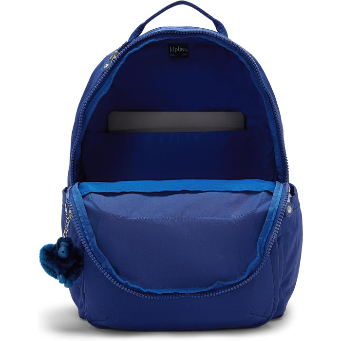 Великий рюкзак Kipling SEOUL синього кольору (Blazing Blue)
