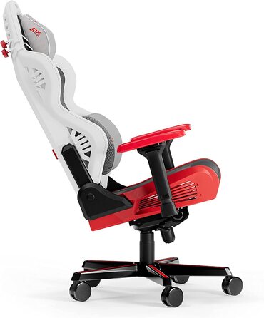 Ігрове крісло DXRacer Air R1S, сітка, біло-чорно-червоне, до 200 см