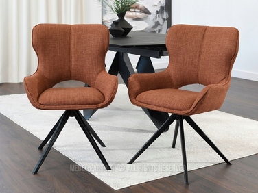 Стілець Mebel-Partner, тканина, помаранчевий, 1 шт.