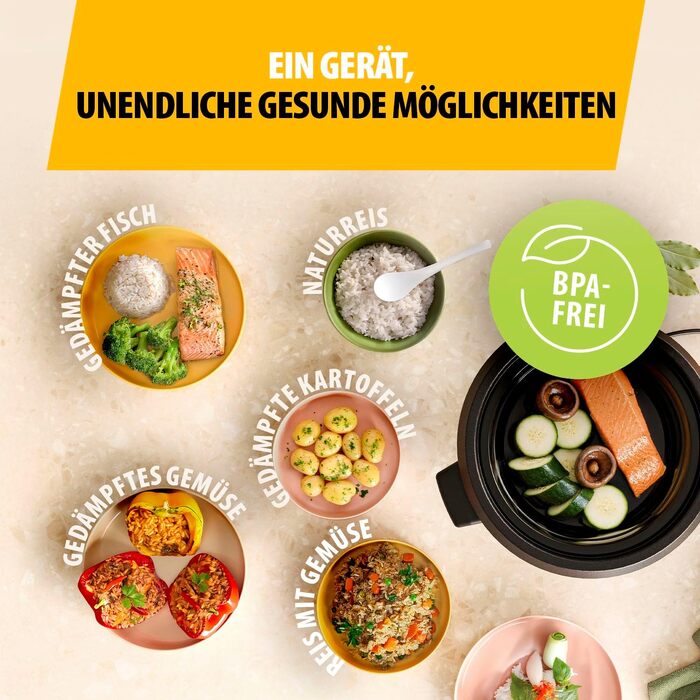 Рисварка Tristar RK-6142 0.6 л з антипригарним покриттям, автоматичним підтриманням тепла та відключенням, 300 Вт