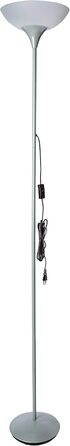 Торшер Reality Leuchten R4302-87, 1xE27, титан, білий абажур