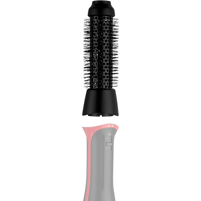 Насадка-щітка Revlon One-Step, кругла, чорна, для укладки волосся