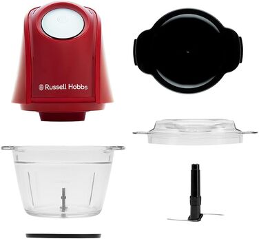 Кухонний комбайн Russell Hobbs 27131-56 Matte Charcoal 350W: подрібнювач для овочів, фруктів, м'яса, цибулі, 1л, нержавіюча сталь, 2 швидкості, миття в посудомийній машині