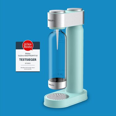 Сифон для газування води Philips GoZero ADD4902BK/10, пластиковий, 1 літр, чорний