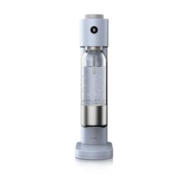 Автоматичний сифон для води WMF Element One зі сталі, світло-блакитний — газовий сифон для створення газованої води з 3 рівнями інтенсивності