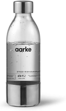 Сифон для газування води Aarke Carbonator 3, стрімер для води з PET-пляшкою 1 л