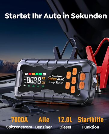 Powerbank 16 в 1 з компресором 160PSI, 27000mAh для авто: старт, світло, інструменти
