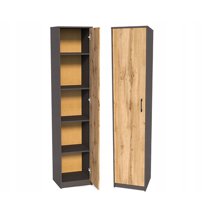 Стелаж Meble Bestseller 39 x 180 x 35 см, дуб вотан / графіт