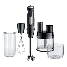 Блендер занурювальний Braun MultiQuick 5 MQ 50236 (білий, 1000 Вт) – з насадками, 21 швидкість, Turbo, нержавіюча сталь, EasyClick, SplashControl