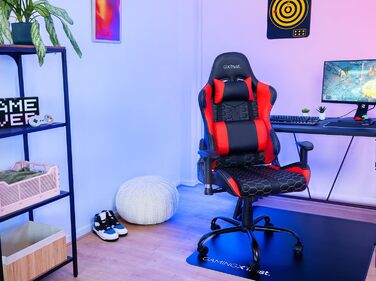 Ігрове крісло Trust Gaming GXT 708R Resto, обертається на 360°, офісне крісло з знімними подушками, регульована висота, фіксація, червоне