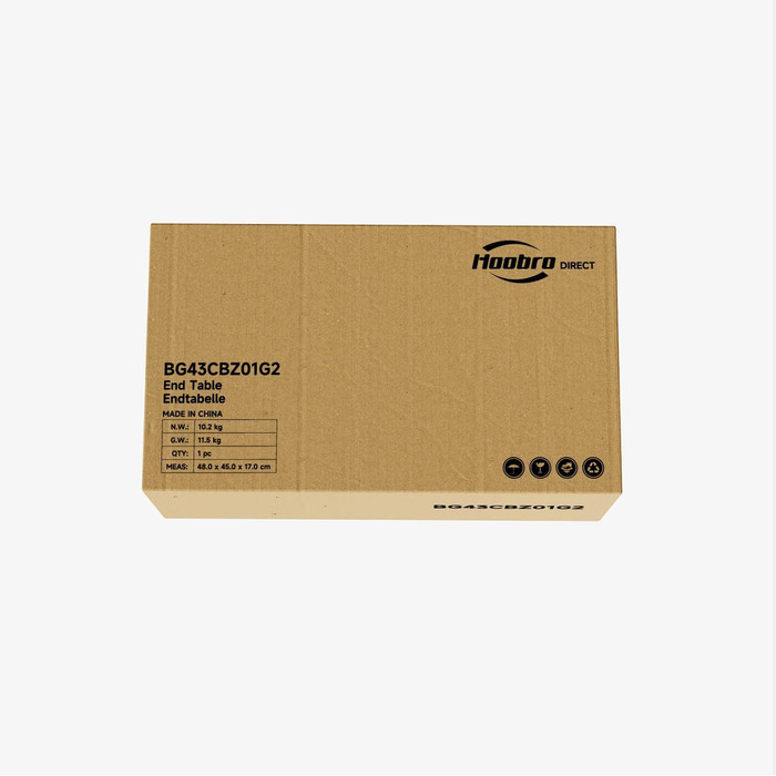 Тумба приліжкова HOOBRO з USB-зарядкою, 2 шухляди, 40x40x61 см, сучасна, для спальні та вітальні, сіро-чорна