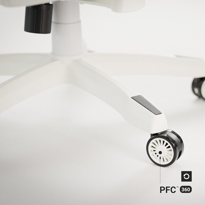 Ігрове крісло Diablo X-Ray King XL, біло-чорне, екошкіра, ергономічне, 4D підлокітники, офісне, з перфорацією та гойданням