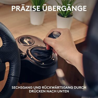Logitech G923 Racing Wheel – Гоночний руль та педалі з Force Feedback для PS5, PS4, PC, Mac (Чорний)