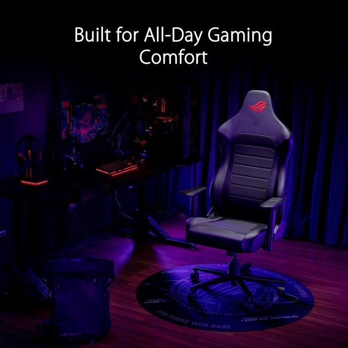Ігровий крісло ASUS ROG Aethon (чорний, ергономічний, сталевий каркас, підтримка попереку)
