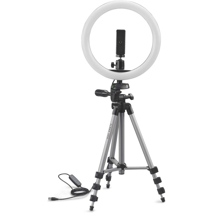 Стійка для влогінгу Cullmann Alpha 1000, LED-кільце, Bluetooth, 134 см, 1 кг, чорна