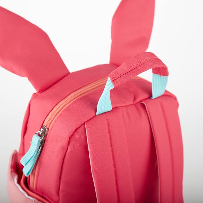 Дитячий рюкзак sigikid для садочка, легкий, міцний, 5,2 л, для дітей 2-5 років, різнокольоровий (зайчик/рожевий), для дитсадка, прогулянок та поїздок