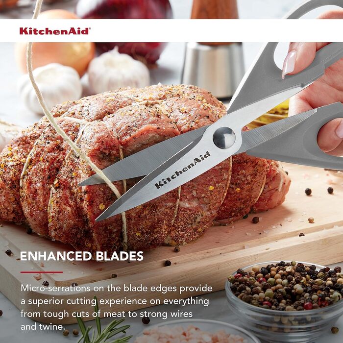 Ножиці кухонні універсальні KitchenAid Red/Black 22.1 см (8.72 дюйми)