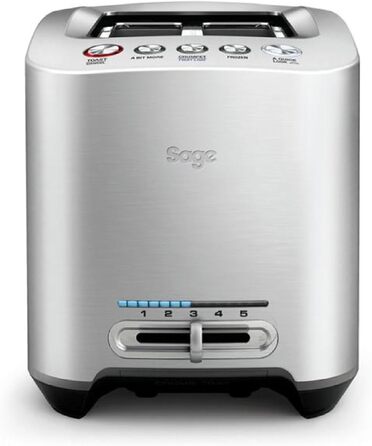Тостер Sage The Smart Toast на 2 скибки, щітлений алюміній, розумний тостер з електронним керуванням