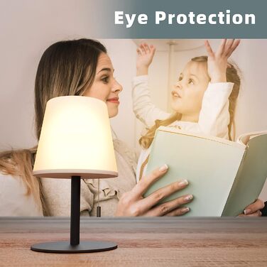 Сонячна LED настільна лампа Postlucky для вулиці та дому, акумуляторна, бездротова, диміруєма, 2-в-1: сонячна зарядка та USB, IP44, водонепроникна, для саду, балкону, ресторану, чорна