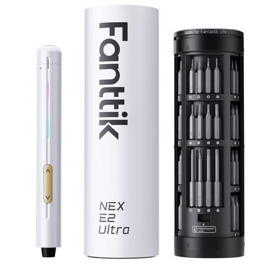 Fanttik E2 Ultra набір мініатюрних викруток 50-в-1, електричний магнітний прецизійний, 0.6 Нм, для iPhone, ноутбуків, окулярів, годинників (білий)
