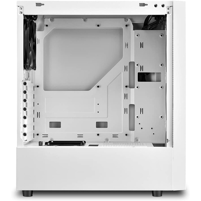 Корпус для ПК Sharkoon RGB Slider білий з підсвіткою, ATX, USB 3.0, скляна панель