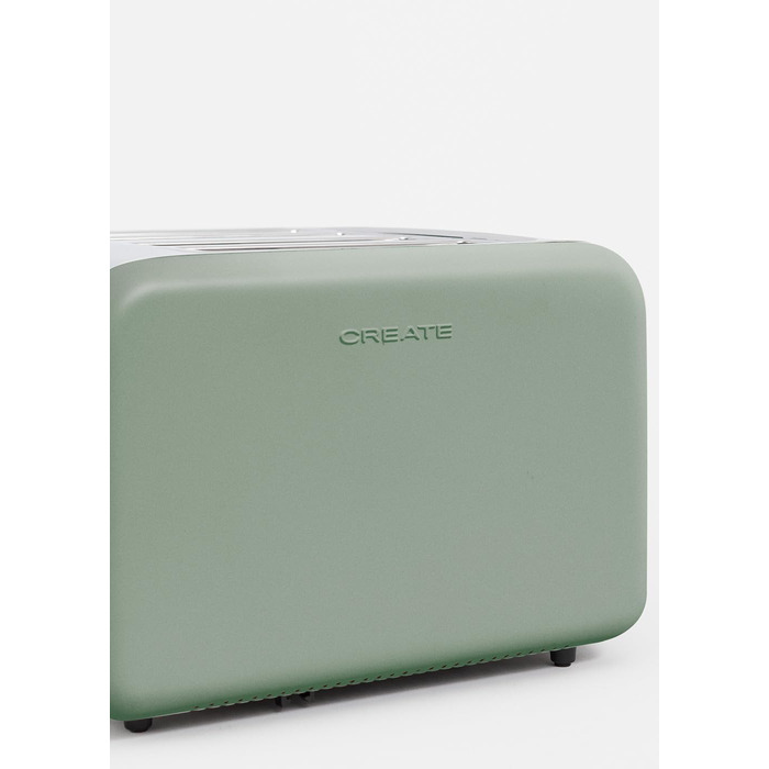 Тостер CREATE TOAST Retro Doble Салатовий - 6 режимів, підігрів, розморожування, термостат, 750W