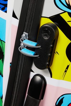 Середня валіза American Tourister Marvel Legends Spinner 65 см, 62,5 л, мультиколор (Marvel Pop Art), для подорожей