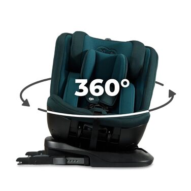 Дитяче автокрісло Kinderkraft XPEDITION2 I-Size 0-36 кг, обертальне 360°, з Isofix, регульована спинка та підголівник, для дітей 40-150 см, синє