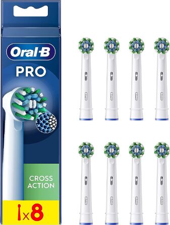 Смінні насадки для електричної зубної щітки Oral-B CrossAction, 8 шт.