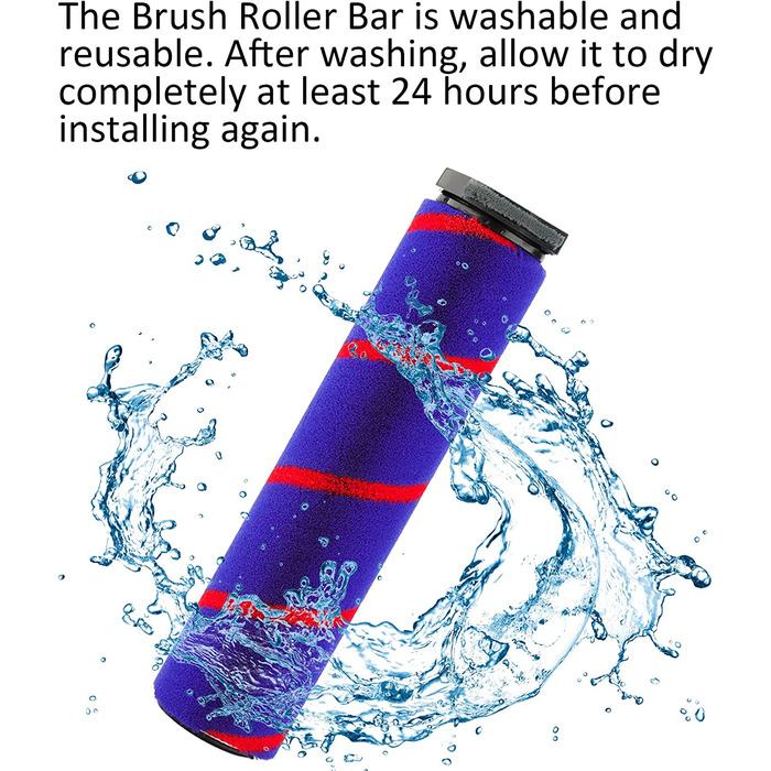 Насадка-щітка для підлоги з м'яким валиком для Dyson V7/V8/V10/V11/V15/SV10/SV11, аксесуар з швидкознімним кріпленням