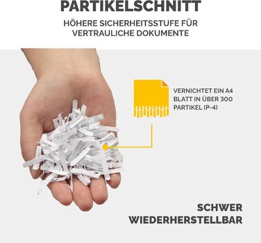 Шредер Fellowes Microcut P5: знищення 2000+ частинок/A4, 10 листів, Powershred 10M, для офісу/дому, 19л кошик, блокування