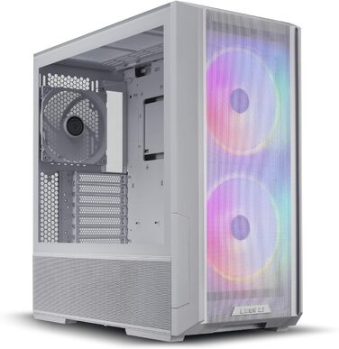 Ігровий корпус Lian Li LANCOOL 216 білий, E-ATX, з підсвіткою RGB, 2x160 мм вентилятори, Midi Tower