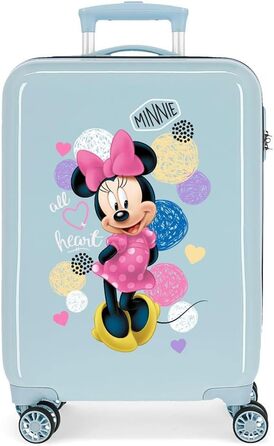Дитячий валіз Disney Love Minnie, рожевий, 37x55x20 см, жорсткий ABS, кодовий замок, 32 л, 2,5 кг, 4 подвійних колеса, ручна поклажа