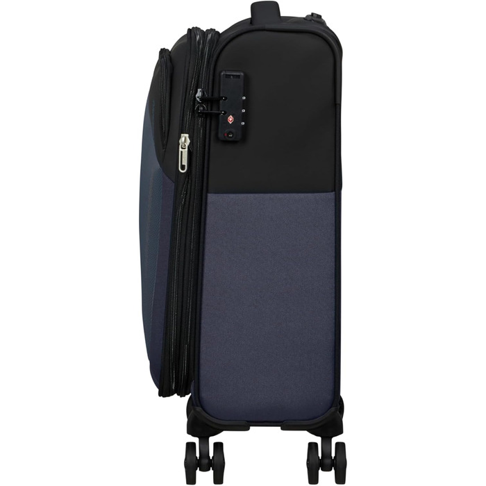 Валіза American Tourister Daring Dash Spinner L, розширювана, 77 см, 107/117 л, чорна/сіра