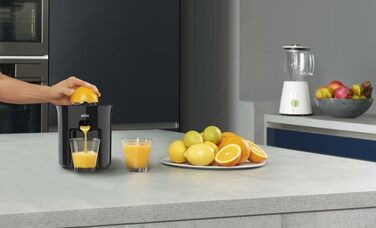 Цитрусовий прес Braun Tribute CJ 3050 (чорний, 0.35 л, 60 Вт) - професійний соковижималка для цитрусових
