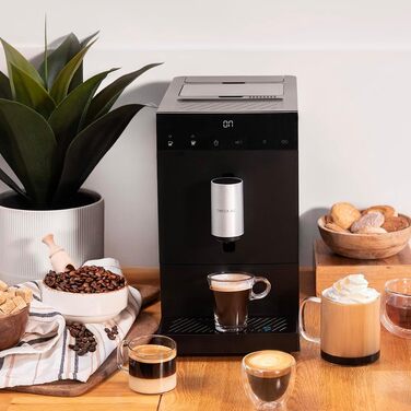 Кавомашина автоматична Cecotec Cremmaet Compact Steam 1350 Вт, 19 бар, з вбудованою кавомолкою та резервуаром 1.1 л