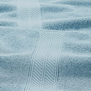 Набір рушників Modern Threads Trefoil Filigranes, 6 шт, двосторонні, жакардові, Sterling Blue, 100% бавовна, супервбираючі, швидковисихаючі