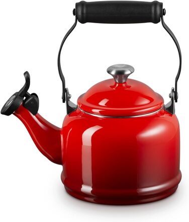 Чайник Le Creuset Halber зі сталі з емалевим покриттям та металевим фінішем, 1.25 л, колір Вишня