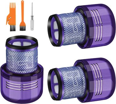 Комплект із 3 фільтрів DODUOS для Dyson V11 V15 SV14, миючий змінний фільтр з чистячою щіткою, сумісний з Absolute, Animal, Detect, Torque Drive, заміна DY-970013-02