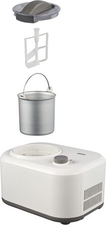Морозивниця з компресором MEDION MD10169, 1 л, 100 Вт, алюмінієва чаша, приготування до 60 хвилин