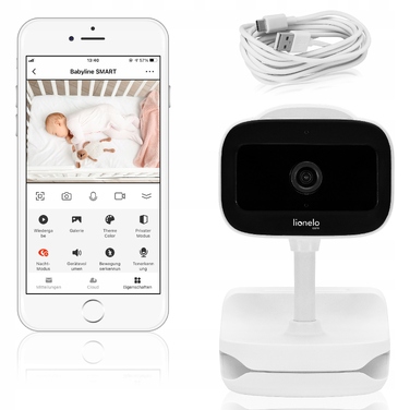 Відеоняня Lionelo Babyline Go: поворотна камера, нічний режим та нічник