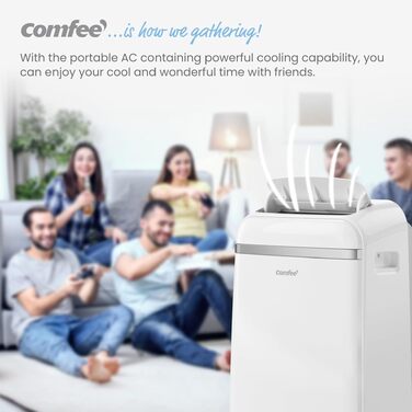 Мобільний кондиціонер Comfee Breezy Cool Pro 2.0 7000 BTU (2.0 кВт) з Wi-Fi, охолодження, вентиляція, осушення – для приміщень до 68 м³