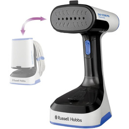 Ручний відпарювач Russell Hobbs Steam Genie Easy Store 1500Вт, складаний, для подорожей, з насадкою для тканин, 3м кабель, швидкий нагрів, модель 26740-56