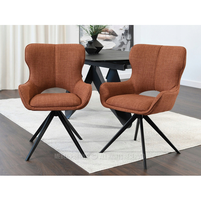 Стілець Mebel-Partner, тканина, помаранчевий, 1 шт.