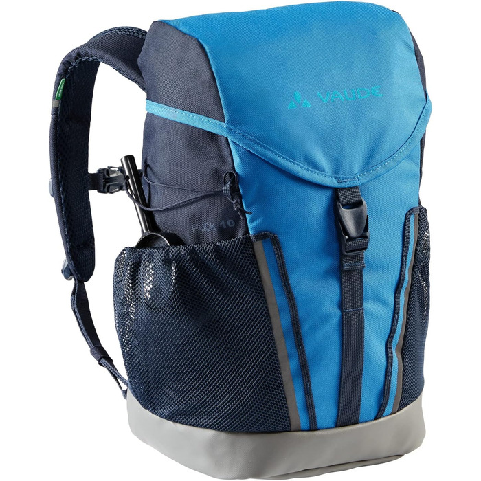 Дитячий рюкзак VAUDE Puck 10 л для хлопчиків і дівчаток, туристичний, водостійкий, з дощовиком і лупою, синій